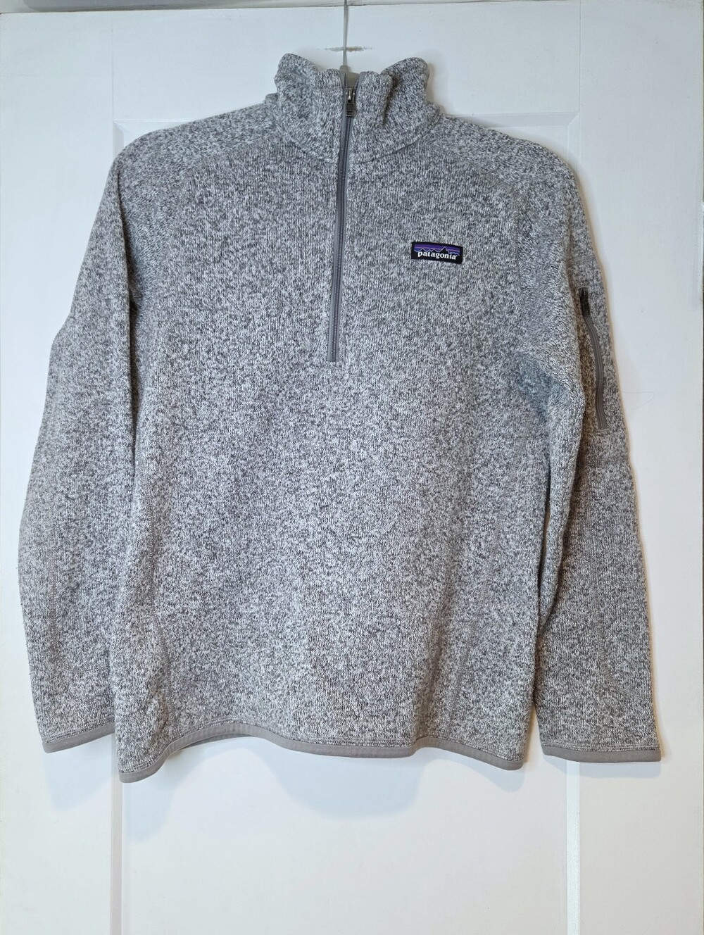 Patagonia Better Sweater 1/4 Zip Fleece Pullover Heather Gray Women's Medium